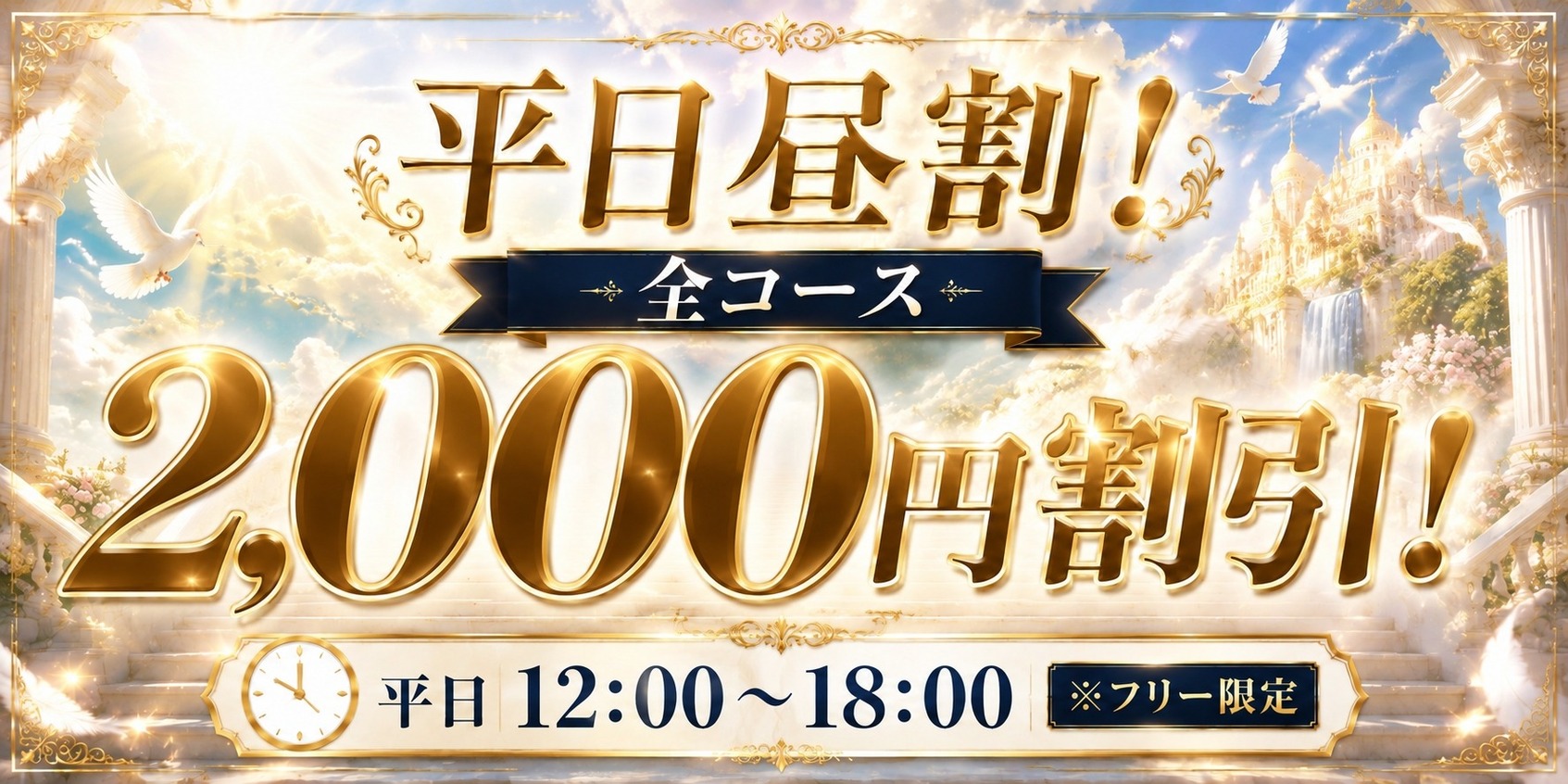 平日昼割(フリー限定)