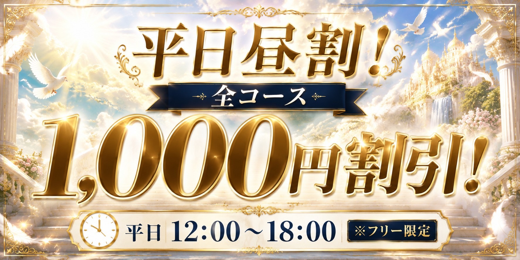 平日昼割(フリー限定)