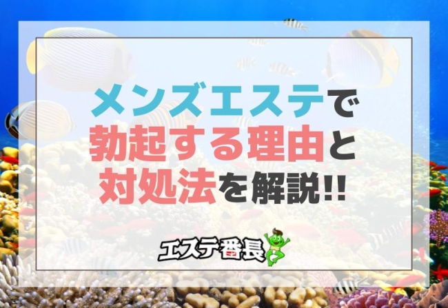 メンズエステで勃起する理由と対処法を解説！